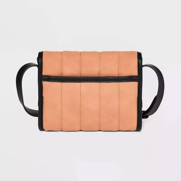 Universal Thread Buckle Flap Crossbody Bag - Cognac - Picture 4 of 5